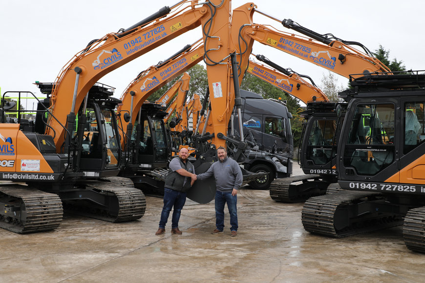 CIVILS & CONSTRUCTION SOLUTIONS SIGNS CX130E DEAL AT THE UK CASE ROADSHOW 